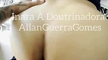 Ebony Femdom Inara Trains MMA Fighter's Tongue on Her Pussy and Toes!