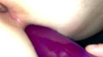 mrs h hook stuffs huge dildo deep in her wet pussy