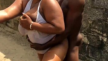 massive tits bitch fucked senseless hard outdoors by stud