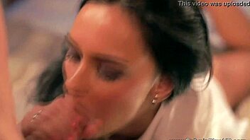 beautiful babe chokes on cock in white shirt cfhm