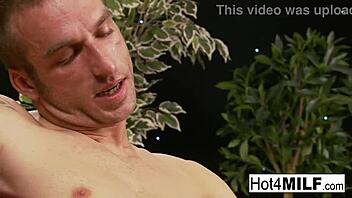 Big boobed blonde milf dicked down stockings cumshot