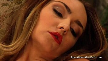 horny lesbian madame fingers pussy to explosive orgasm under femdom watch