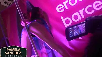 Pamela Sanchez hooks up with fan for wild public fun