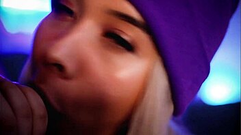 Colombian Blonde Angel Face Sucks Cock