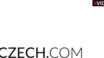 hey sexy czech milf shake those huge tits in shower tease