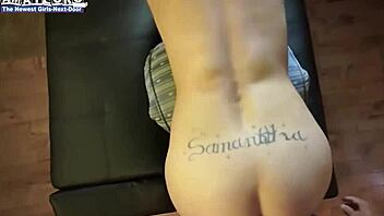 slim tattooed blonde rikki bends for intense anal doggystyle pussy pounding