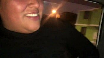 peruvian milf squirts big clit sucking cock in taxi cruising lima streets
