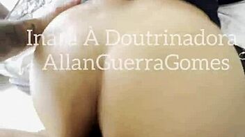 Ebony Femdom Inara Trains MMA Fighter's Tongue on Her Pussy and Toes!