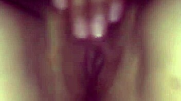 super horny latina milf fingers her dripping big pussy