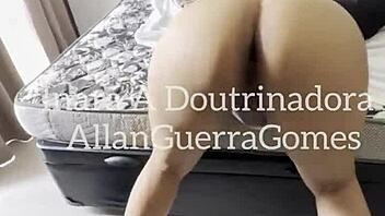 Ebony Femdom Inara Trains MMA Fighter's Tongue on Her Pussy and Toes!