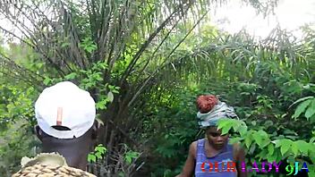 African farmers fuck hard harvesting fruits on ranch.