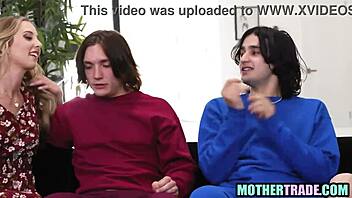 Young guys SWAP mature MILFs for wild GROUP FUCK