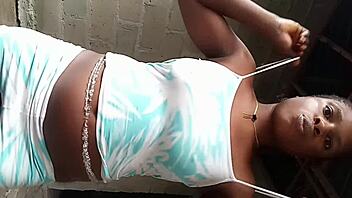 african teen teases pussy cucumber ripped clothes striptease buildings