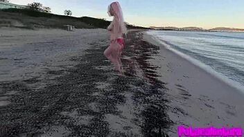 blonde nudist beach pickup leads to car oral and home anal