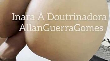 Ebony Femdom Inara Trains MMA Fighter's Tongue on Her Pussy and Toes!