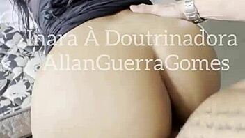 Ebony Femdom Inara Trains MMA Fighter's Tongue on Her Pussy and Toes!