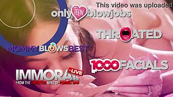 Small titted babe delivers sloppy deepthroat blowjob