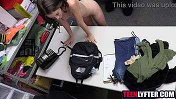 Skinny Teen Fucks Mall Cop To Avoid Jail!