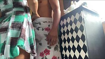 my wife's friend stripped panties and begged me to fuck her shaved pussy deep