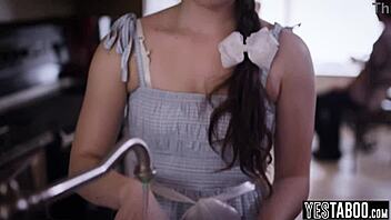 big ass chubby teen seduces and fucks her boyfriends huge cock