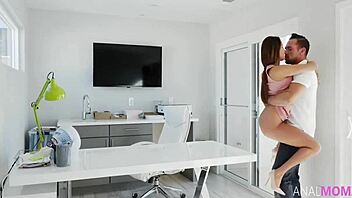 Anissa Kate yells fuck my tanned anal ass doggystyle rough