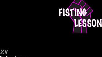 Adeline's double fisting gape squirt defies limits