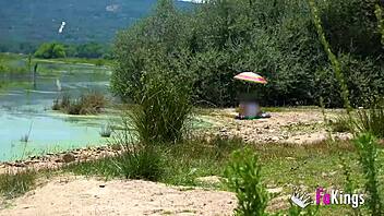 Elena de la Vega Picks Up Strangers for Outdoor Rough Rides!