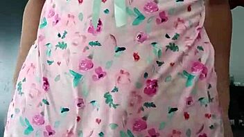 innocent curvy latina models sexy pink pajamas softly