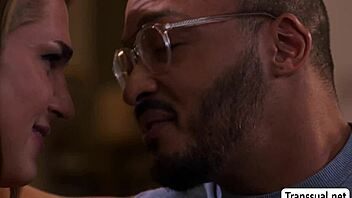 Drunk Shemale Craves Bareback Anal from Tipsy Black Dude's Cock