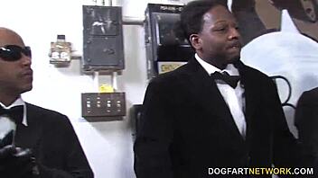 busty blonde cindee pounds big black cocks in bold interracial gangbang bukkake orgy