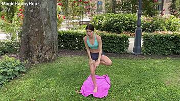 gina gerson bends you in private yoga pussy pounding session