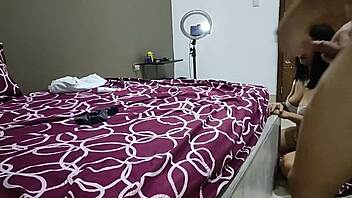 Couldn't hold second round had to masturbate in her mouth