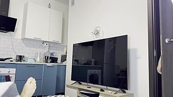 roommate jumps on my cock rough doggystyle cum covered morning fuck