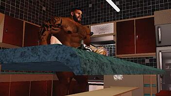 Duane Browns maid takes massive bbc like a champ