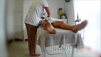 asian masseuse delivers oiled handjob happy ending