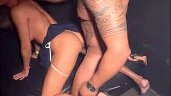 Broke hot housewife at swing house bar cab corno filmed