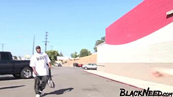 Busty Redhead Ebony Queen Takes Massive BBC Anal Roughly