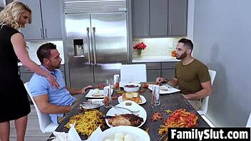 Milf sneaks up unzips pants blows frozen guy standing in shock