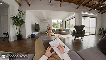 so vr bangers has anya olsen getting banged hard on the desk by horny nympho style