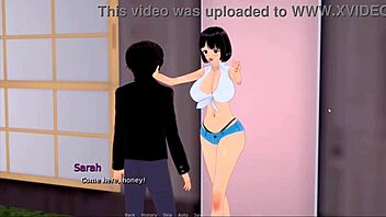 horny teen rides monster cock in wild nature game creampie