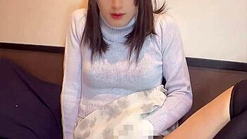 Cute Crossdresser Quietly Masturbates Seductively