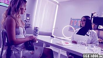 latina babe teams with busty milf for big cock sucking experiment 😏🍆💋