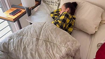 petite morning fuck with cute skinny brunette babe