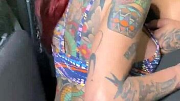 Riskiest bus sex ever public with real watchers around