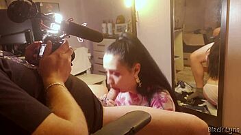 BTS Stunning Black Lynn Vape Deepthroat Blowjob Cocksucker