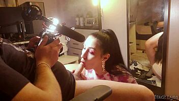 BTS Stunning Black Lynn Vape Deepthroat Blowjob Cocksucker