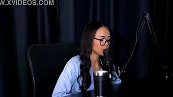 Alice Vasconcelos strips sensually showing huge beautiful tits turning bi