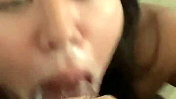 Sloppy Asian Slut Gobbles Massive BBC Deep