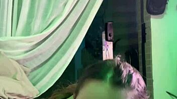 Oiled Neighbor Latina Swallows Cum After Doggystyle Creampie Ride