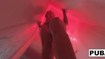 kendra cole's skinny body glistens in hot shower tease